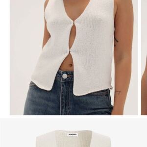 Rumored Prince Street Top Small Beige Ecru nwt in packaging